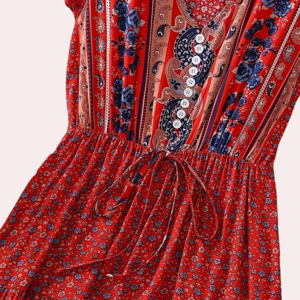 Geblümtes Boho Kleid für Damen