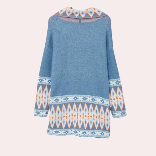 Strickjacke für Damen im Boho-Stil