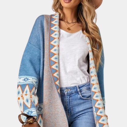 Strickjacke für Damen im Boho-Stil