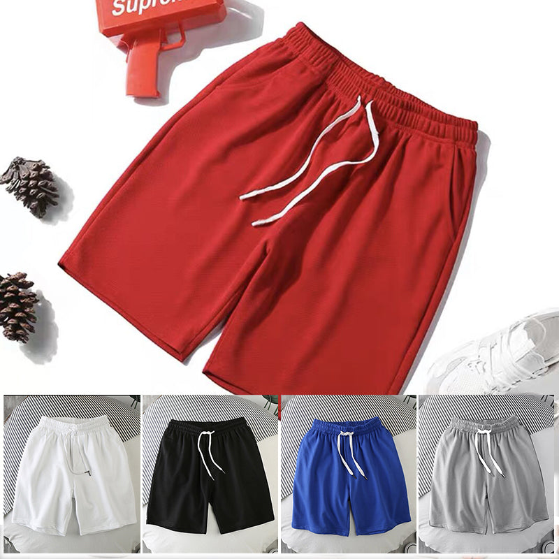 Einfarbige Strand-Sportshorts für Herren