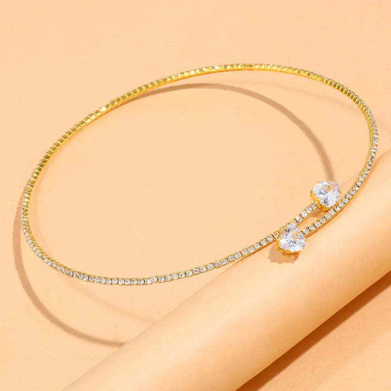 Hannelore | Strass Herz Halsband Choker