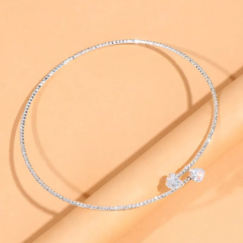 Hannelore | Strass Herz Halsband Choker