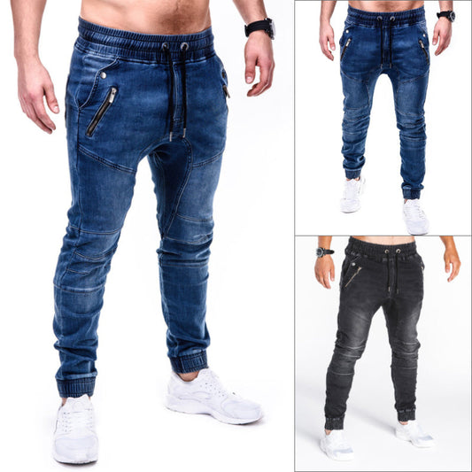 Gewaschene lässige taillierte Jeans für Herren