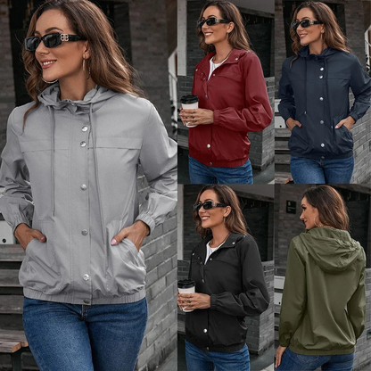 Ivalina Windjacke | Outdoor-Kapuzenjacke für Frauen im Herbst