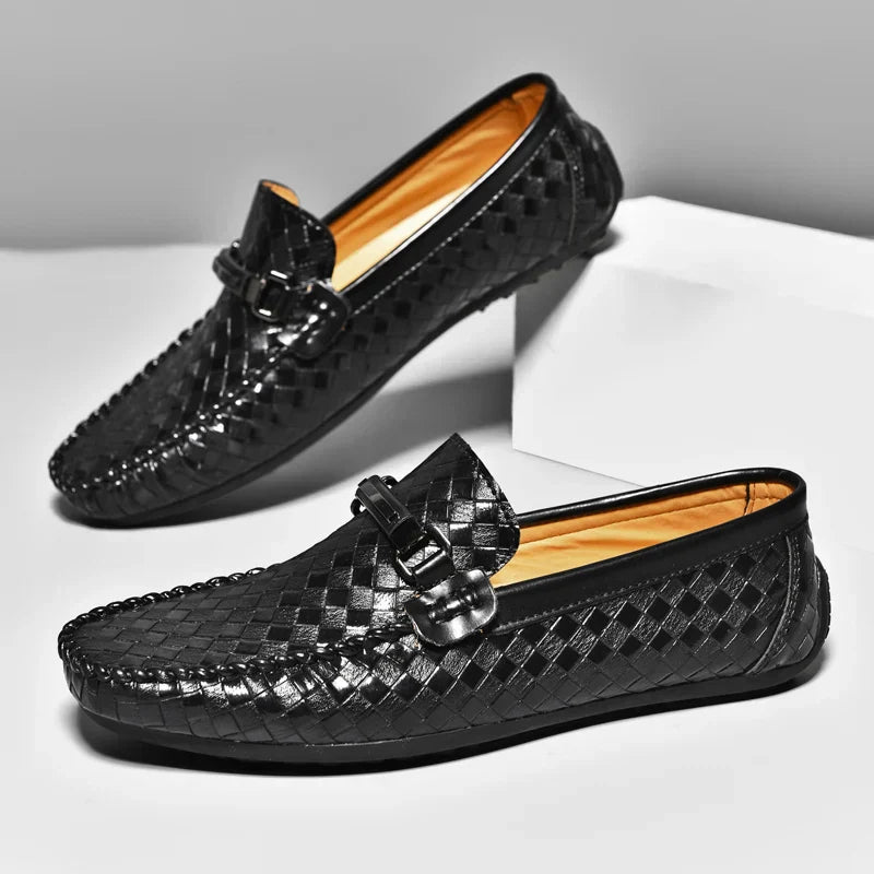 Pauline | Leder Herren schuhe Slip on Mokassins Herren atmungsaktiv mode