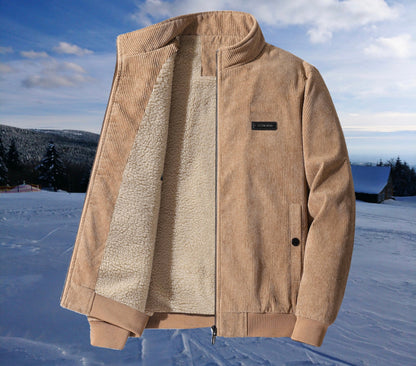 Poul™ - Retro-Cord-Sherpa-Jacke