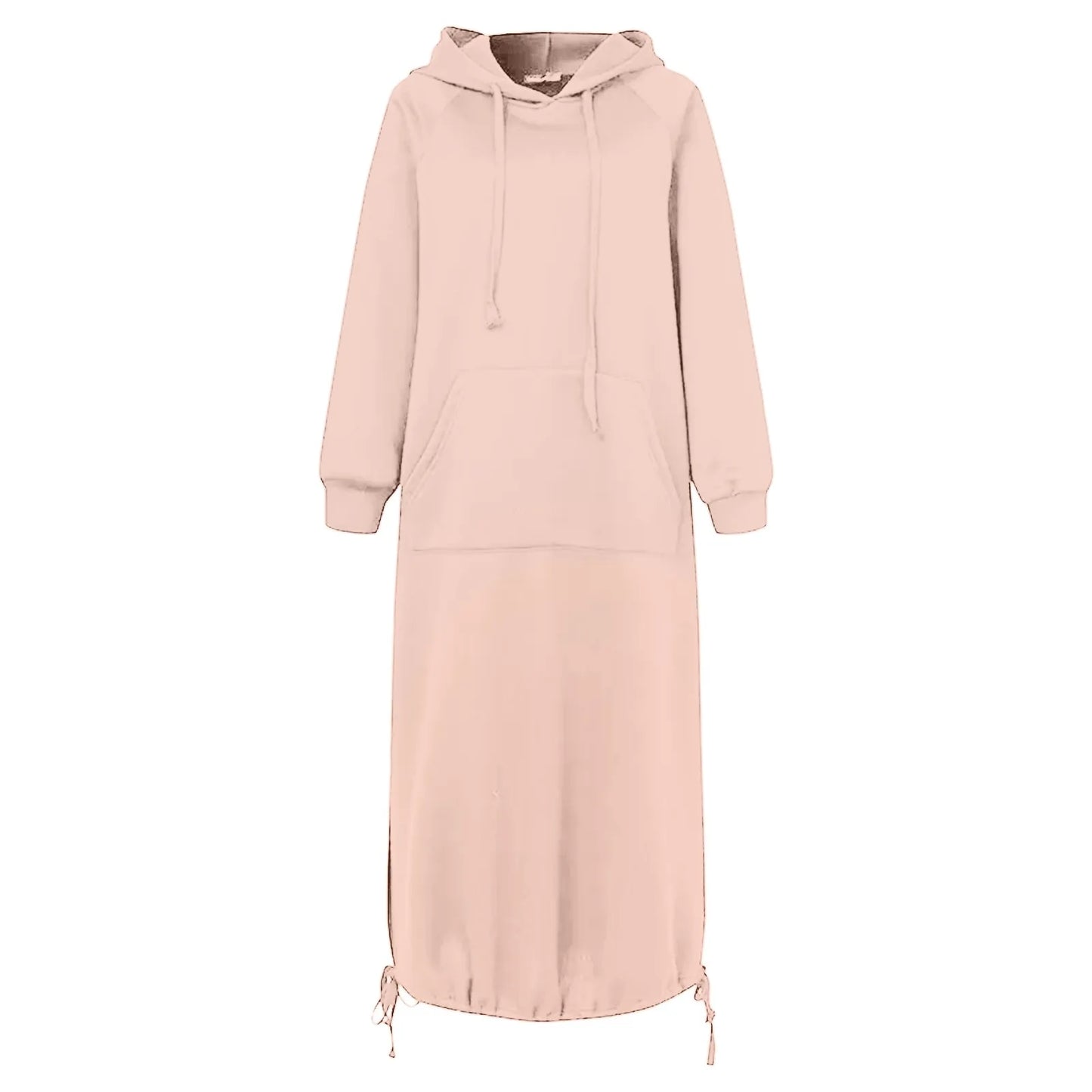 Urbanes Hoodie-Kleid mit Kängurutasche