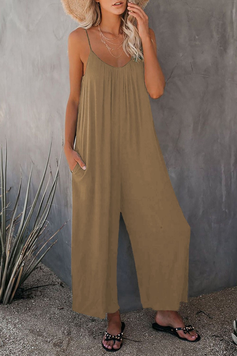 Ultimativer fließender Jumpsuit mit Taschen