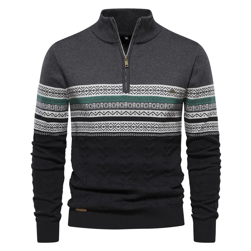 Gustav - Hochwertiges Sweatshirt mit Retro-Muster