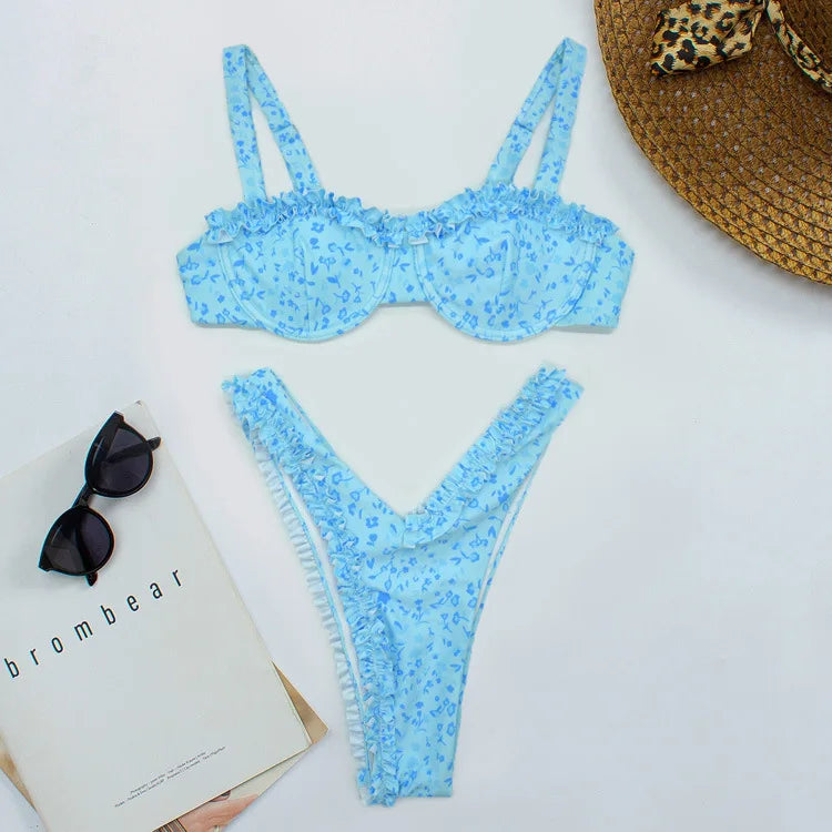 Tiffany - Süßer Bikini mit Rüschen-Details