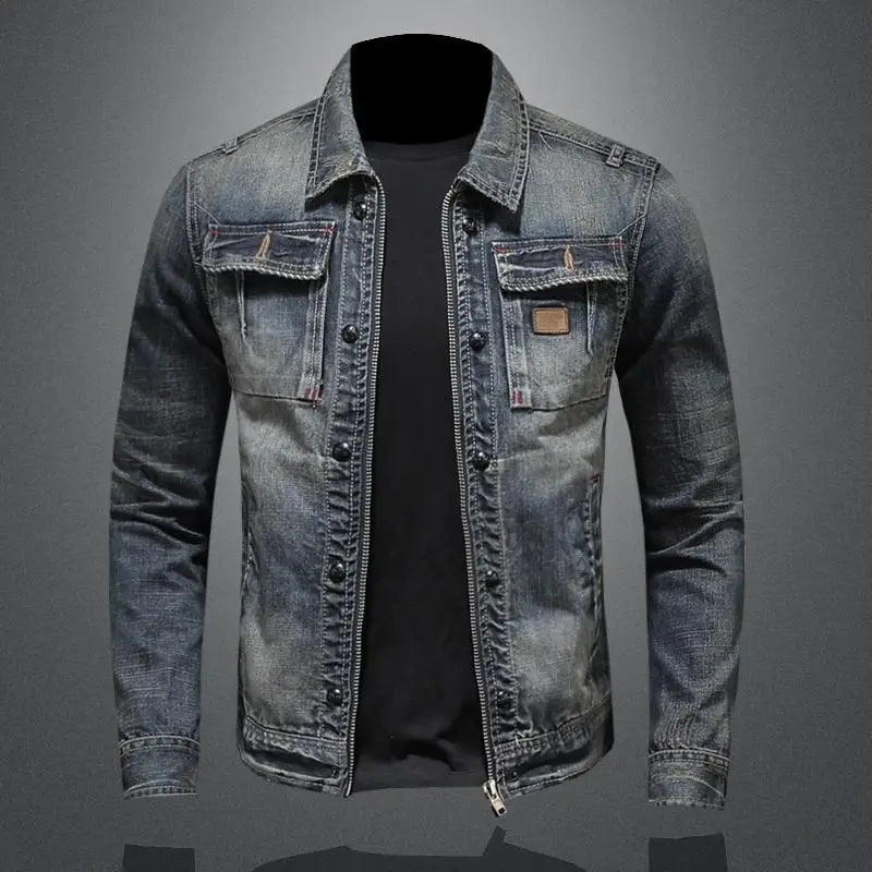 Carl™ - Retro-Denimjacke