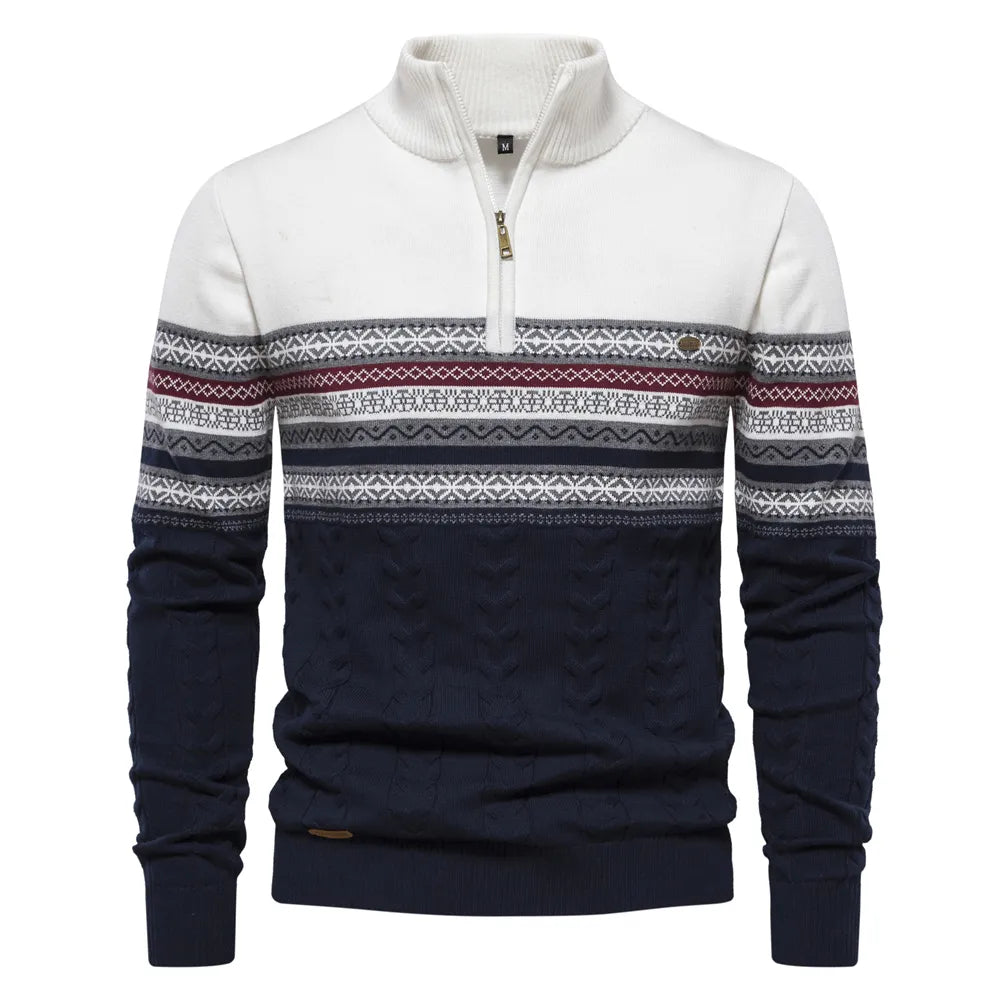 Gustav - Hochwertiges Sweatshirt mit Retro-Muster