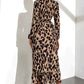 Trendiges Leopardenmuster Maxi-Kleid