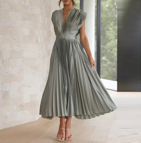 Darcey – maxikleid mit v-ausschnitt