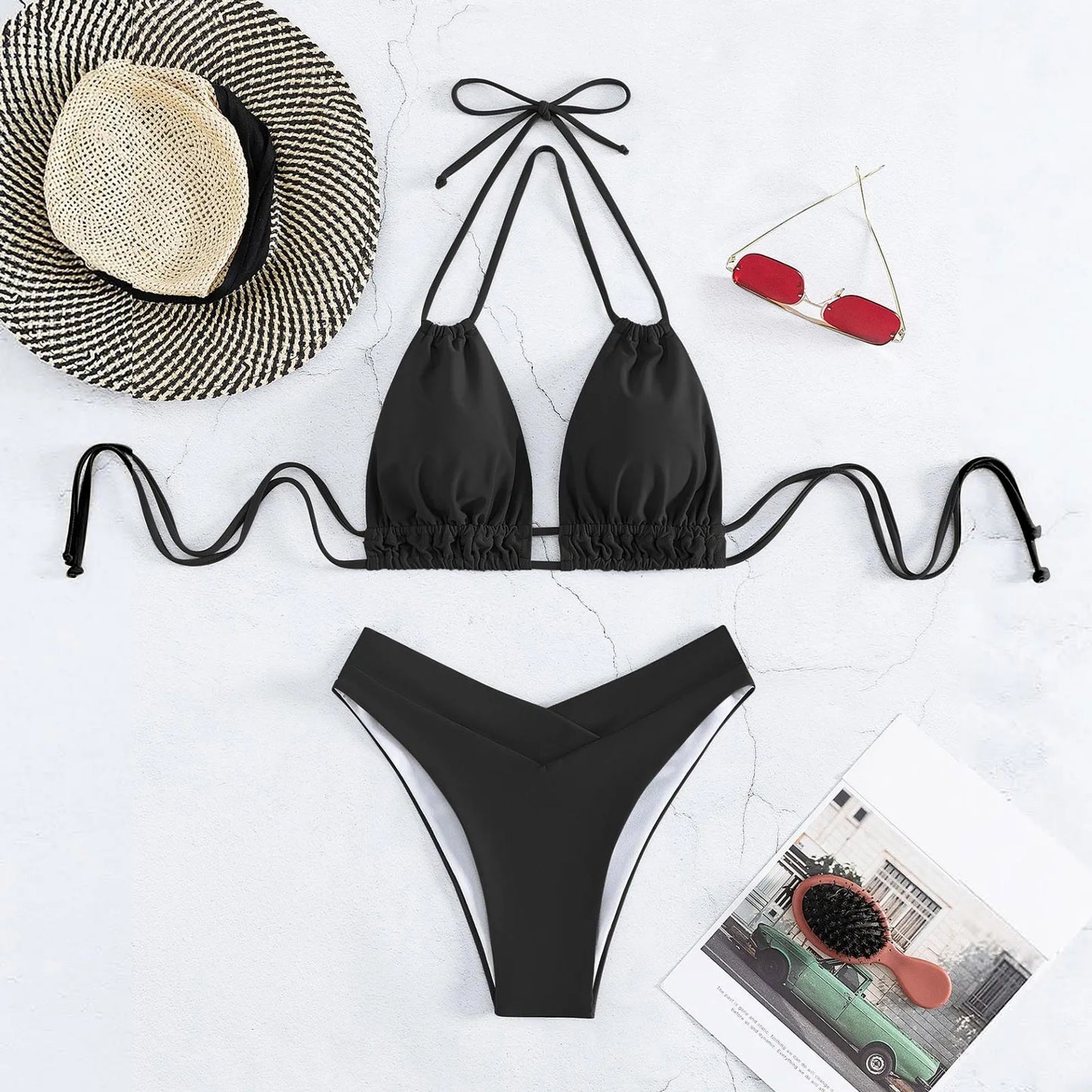 High Waist Bikini Set - Lunowi