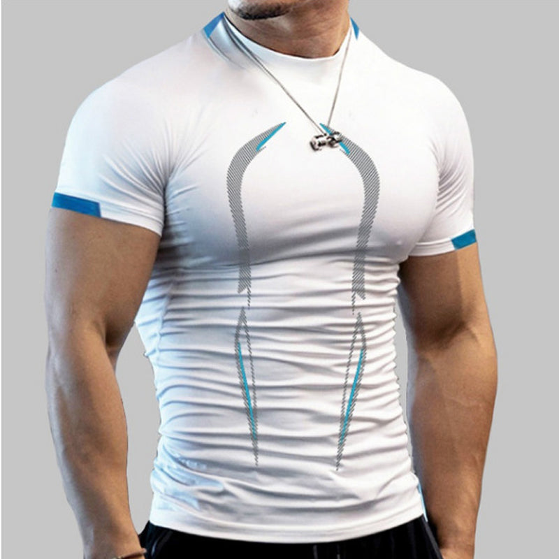 Sommer-Fitness-T-Shirt Für Herren