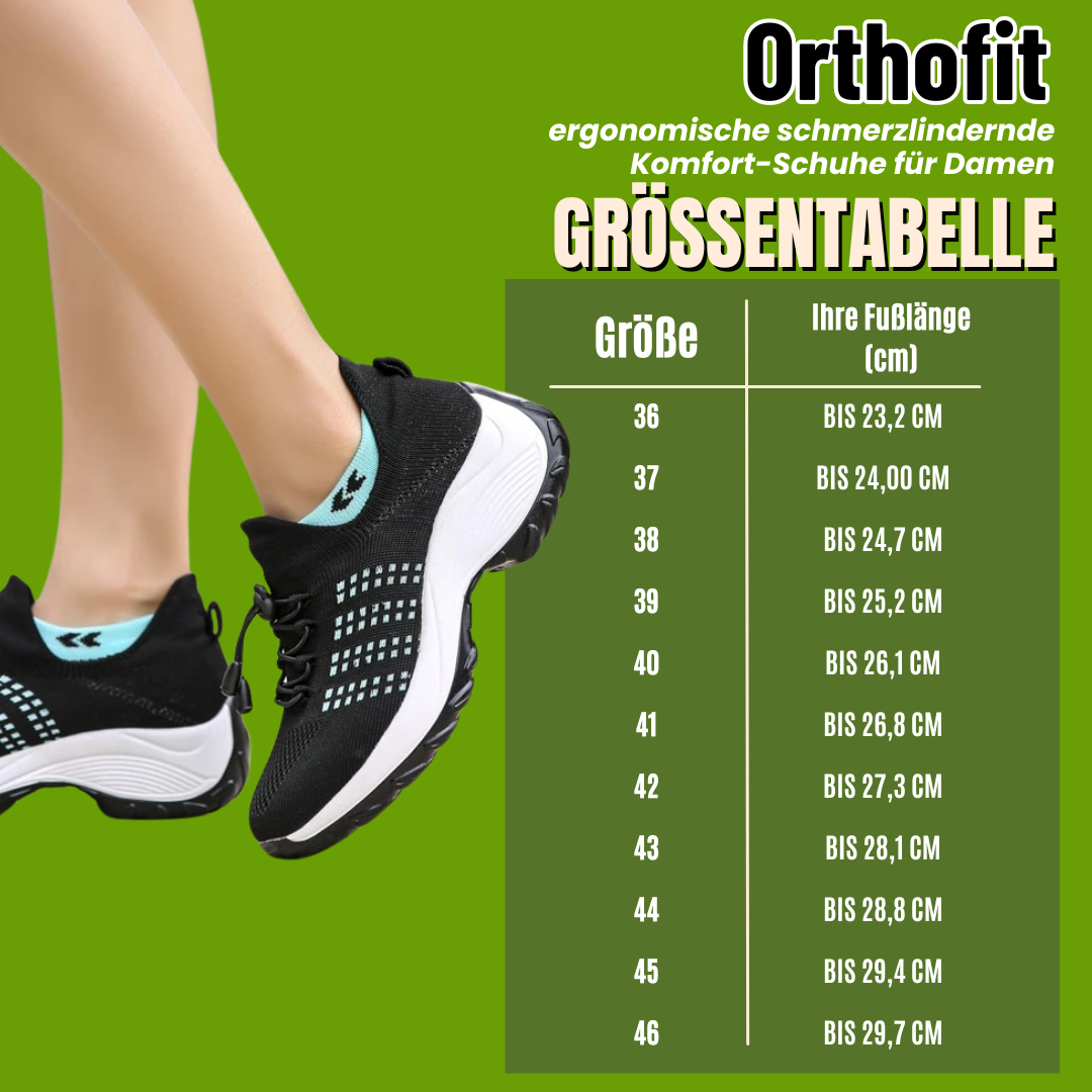 Orthofit - ergonomische schmerzlindernde Komfort-Schuhe für Damen