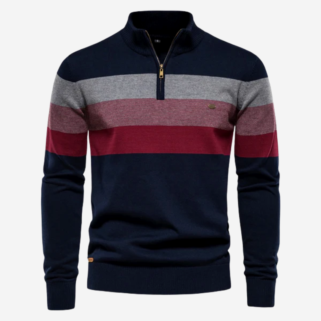 Vino - Gestreifter Retro-Pullover