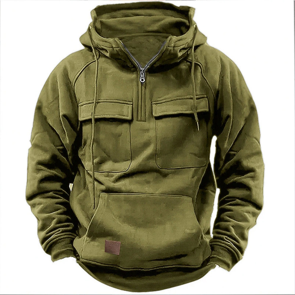 Taktischer Hoodie Herren Khaki – Leon