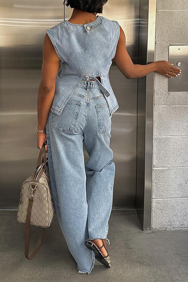 Denim Eleganz Ensemble