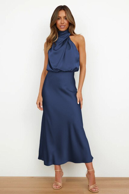 Weißes Maxi-Blusenkleid - Maria