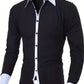 Anthony – lässiges button-up-kontrasthemd für herren