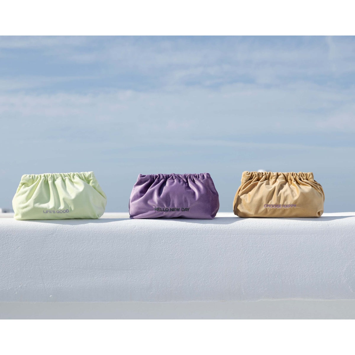 Vibes - Velvet Clutch Bag