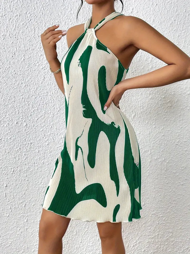 Penelope – ärmelloses kleid mit allover-print