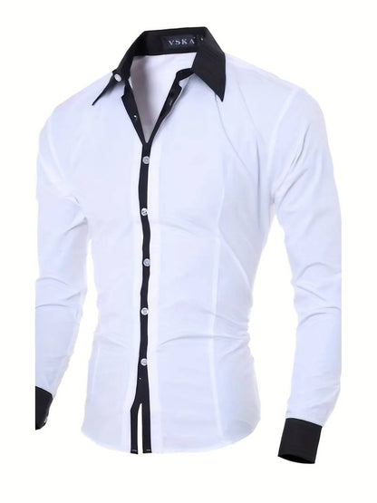 Anthony – lässiges button-up-kontrasthemd für herren