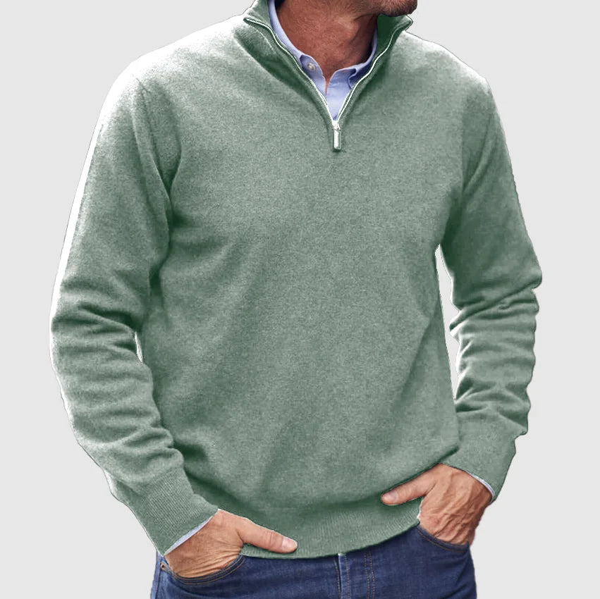 Philip – Polyester-Pullover mit Reißverschluss für Herren