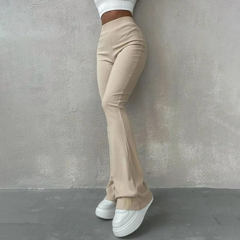 Rib-Knit Flare Hose