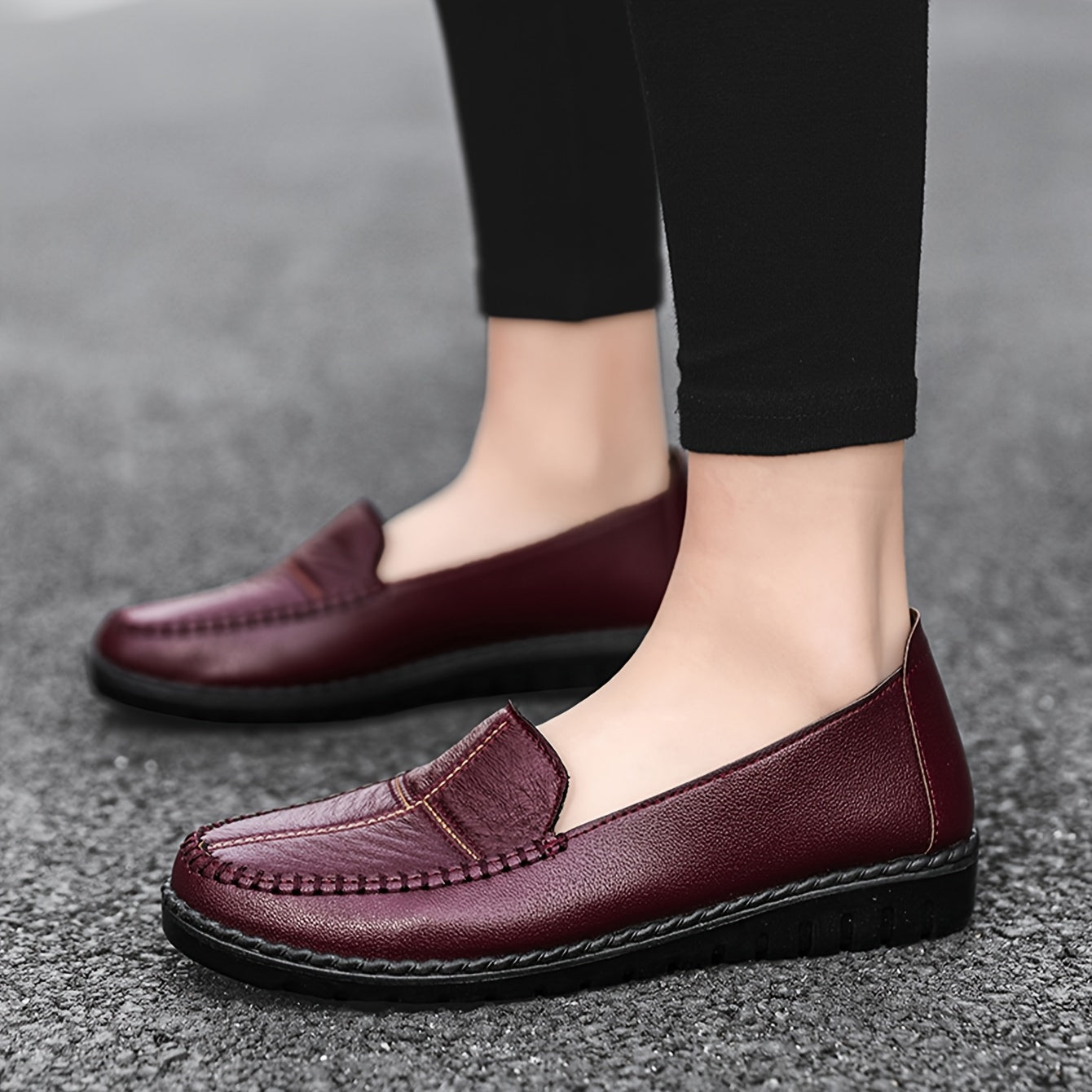 Schwarze Damen Loafers - Mila