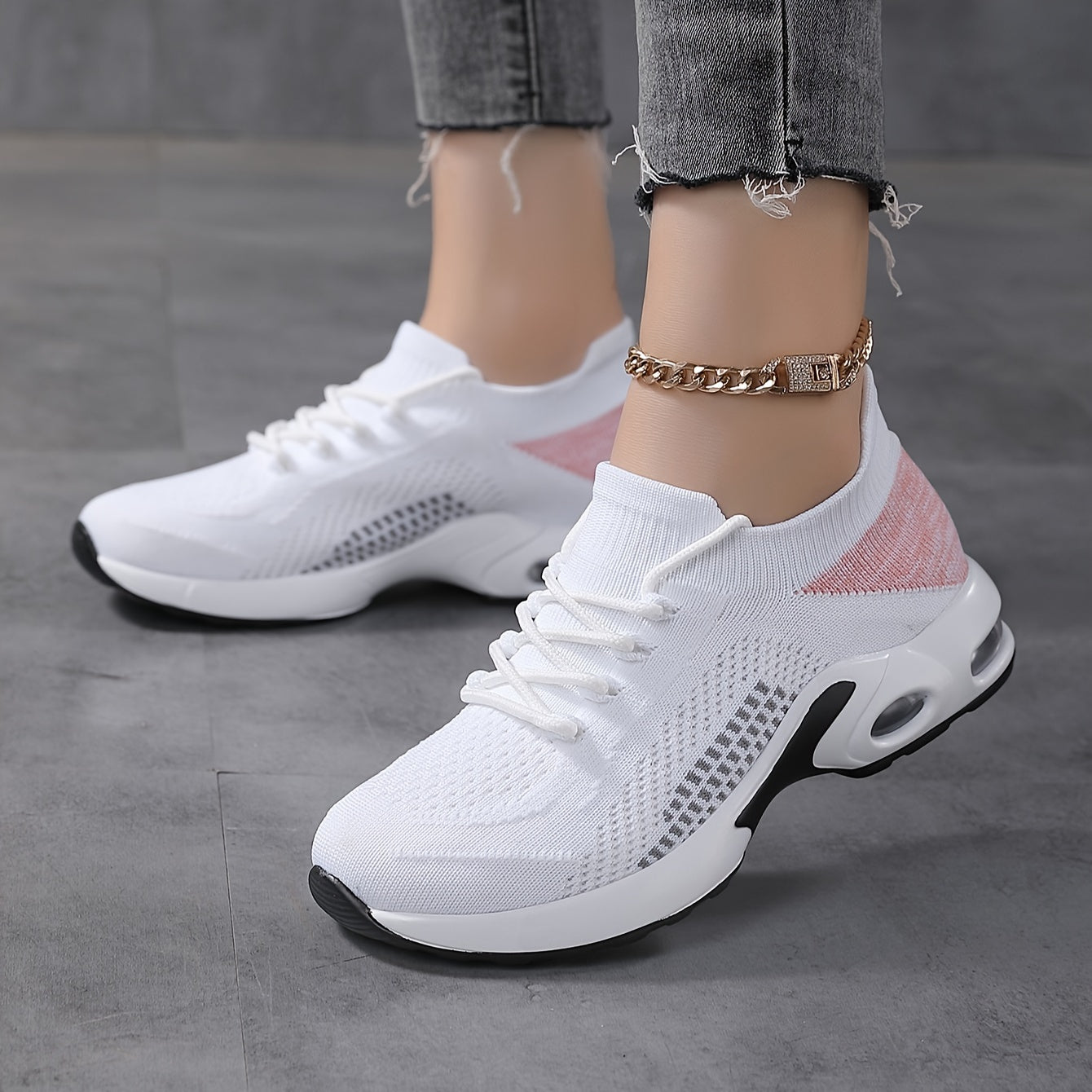 Weiße Sport Sneaker - Julia