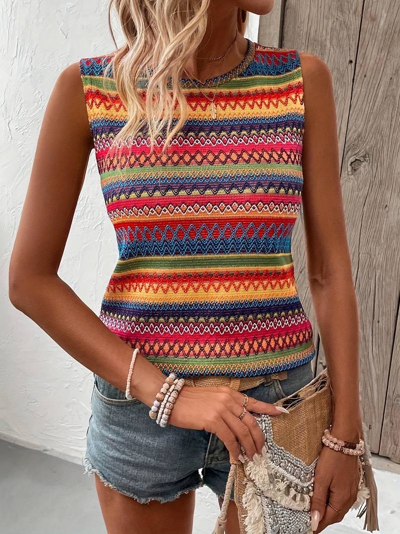 Hannah – bunt gestreiftes tanktop