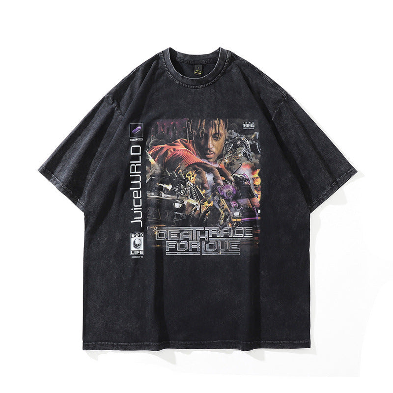 "Graphic Gallery Shirt" - Oversize T-Shirt mit Prints