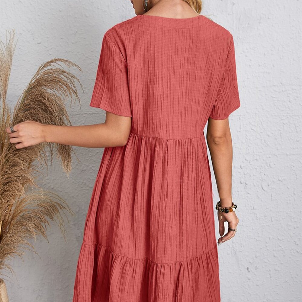 Einfach Chic | Kleid mit V-Ausschnitt