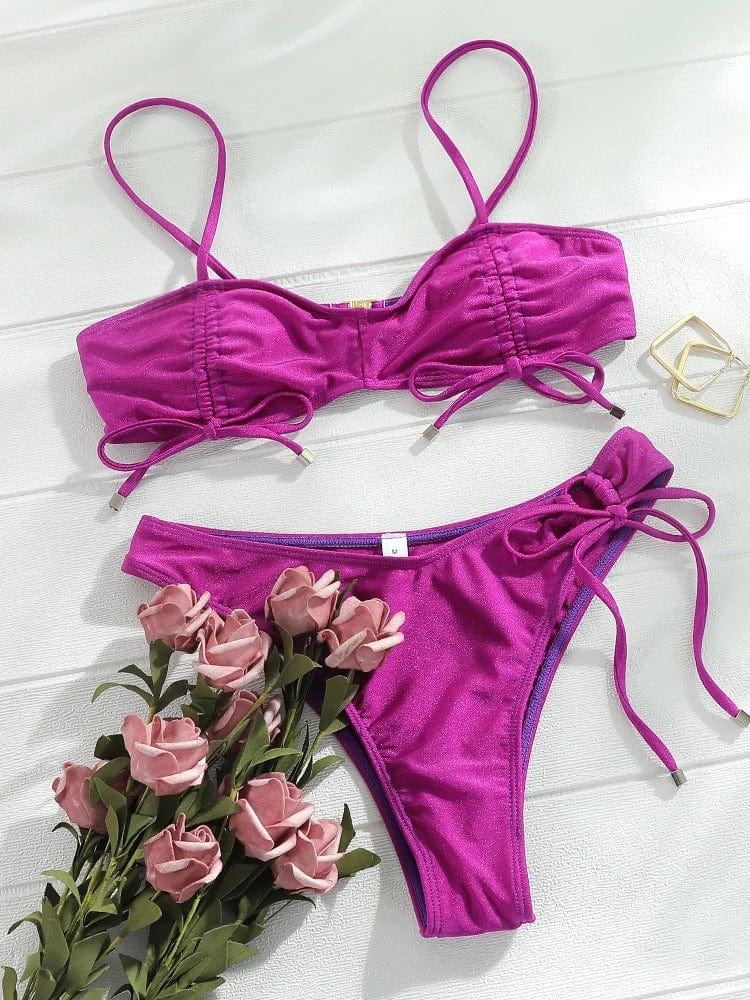 Violet Verve Drawstring Bikini