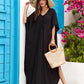 Weißes Maxi-Kaftan Kleid - Emma