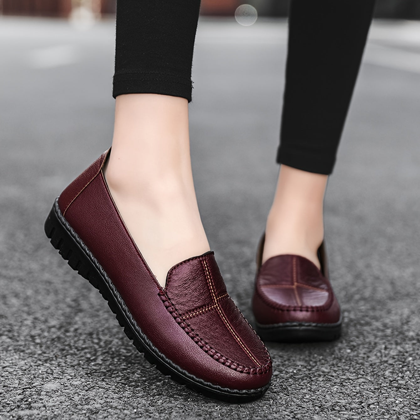 Schwarze Damen Loafers - Mila