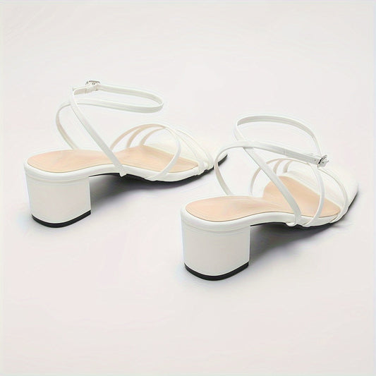 Zweifarbige Strappy-Sandalen - Nora