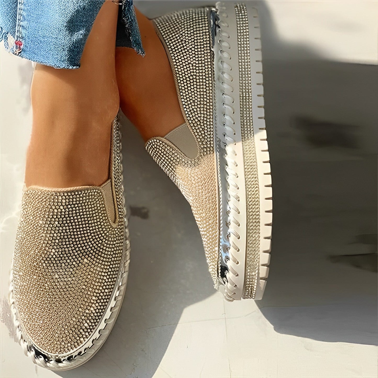 Candy Gem - Glitzernde Diamant-Loafer