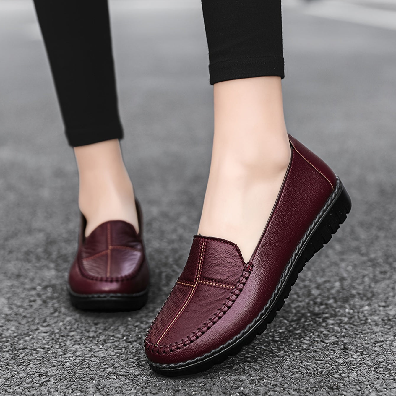 Schwarze Damen Loafers - Mila