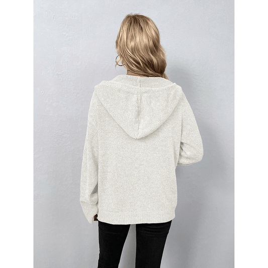 Komfortabler Kapuzen Cardigan