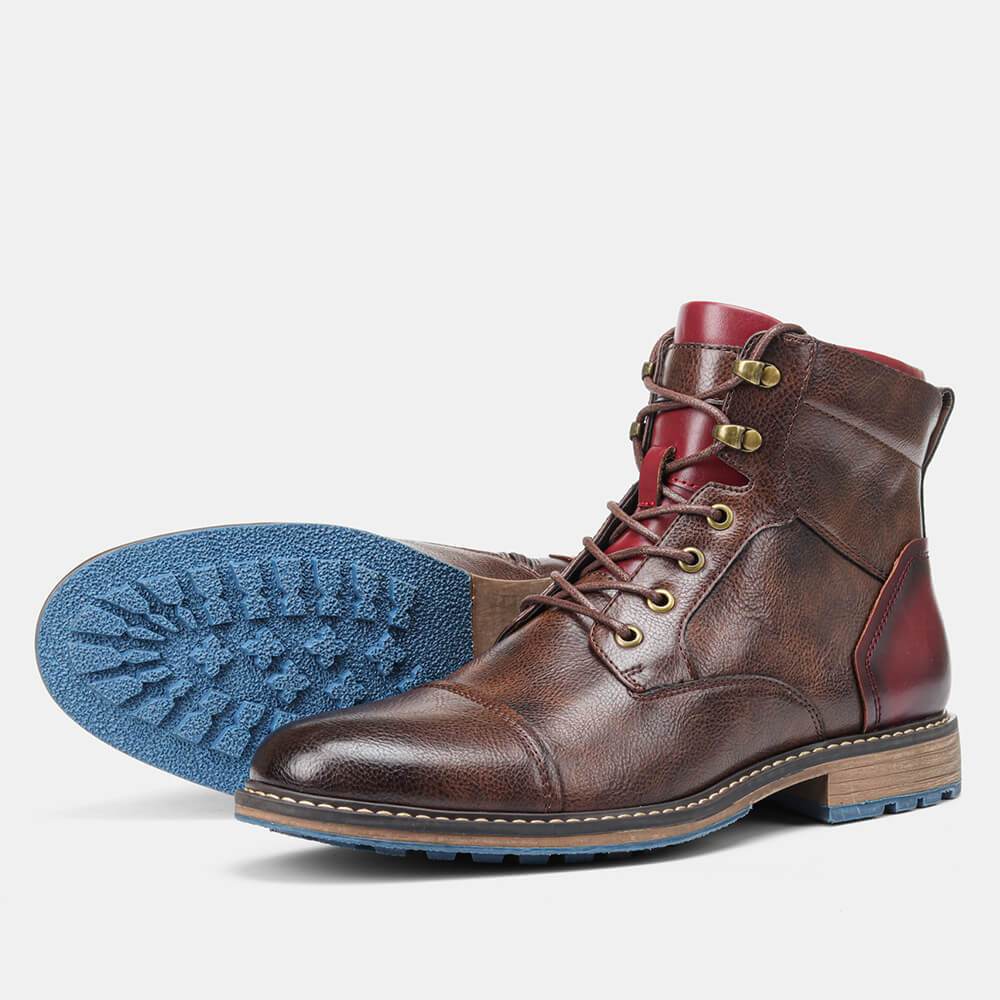 Rustbraune Premium Oxford Stiefel - Henrik