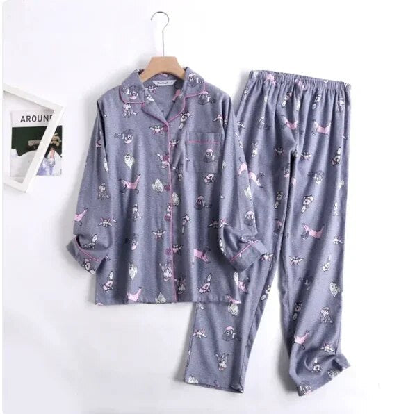 Cymopeleia | Pyjama-Sets aus Baumwollflanell