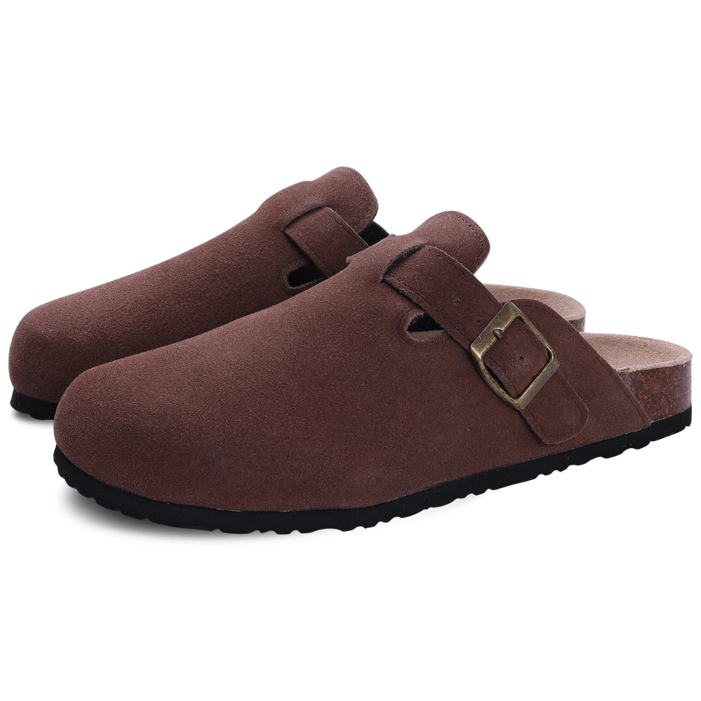 Sakura | Orthopädische Suède Kork Slippers