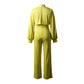 WOLFF Reine Farbe Halber Kragen Jumpsuits